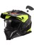 Drıfter Devor Çene Çıkarılabilir Modüler Motosiklet Kaskı Mat Siyah-Neon Sarı 4