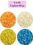 Kesme Cam Boncuk 2mm - 4 Renk - Toplam 80 Gram - BNC443 1