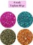 Kesme Cam Boncuk 2mm - 4 Renk - Toplam 80 Gram - BNC438 1