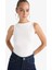 Slim Fit Dar Kesim Kayık Yaka Ribana Atlet F9572AX25AU 1