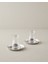 Graceful Çelik 4 Parça 2 Kişilik Çay Seti 140 ml Silver 1