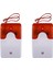 2x Mini Kablolu Strobe Uyarı Siren Dayanıklı Dc 12V Ses Alarmı Yanıp Sönen Hafif Ses Siren Boynuzu Ev Güvenlik Alarm Sistemi (Yurt Dışından) 2