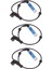 3x Yeni Abs Arka Tekerlek Hız Sensörü Ön For Bmw 3 Serisi E46 320 323 325 330 M3 34526752683 (Yurt Dışından) 1