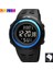 Mavi Siyah Kutu Skmeı Dijital LED Saatler Erkekler Vücut Ortam Sıcaklığı Tracker Erkek Spor Saatı Erkek Saat Reloj (Yurt Dışından) 1