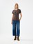 Crop Wide Leg Regular Fit Kadın Pantolon 1