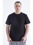 Siyah Basic Kısa Kol O Yaka Büyük Beden Erkek T-Shirt - 88072 6