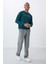 Zümrüt Yazı Nakışlı O Yaka Rahat Form Erkek Sweatshirt - 88020 7