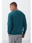 Zümrüt Yazı Nakışlı O Yaka Rahat Form Erkek Sweatshirt - 88020 9