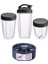 Nutribullet Sıkacağı Parçaları Için 7 Parça: 6 Adet 3 Yedek Bardak + 3 Kapak ve 1 Adet Çıkarma Bıçağı 600W Düz Bıçak Contası (Yurt Dışından) 5