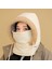 Kışlık Kadın Kadife Kalınlaştırılmış Soğuk Geçirmez Maske ve Atkı Entegre Dış Mekan Geçirmez Bisiklet Şapkası (Yurt Dışından) 1