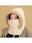 Kışlık Kadın Kadife Kalınlaştırılmış Soğuk Geçirmez Maske ve Atkı Entegre Dış Mekan Geçirmez Bisiklet Şapkası (Yurt Dışından) 2