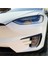 Araba Ön Tampon Ayırıcı Spoiler Kapaklar Tesla Model x 2015-2020 Karbon Fiber Abs Için Trim Sis Farları Kaş Rüzgar Bıçağı (Yurt Dışından) 5