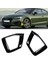 2pcs Parlak Siyah Araba Ön Tampon Sis Hafif Lamba Siyah Trim Kapak Çerçevesi Kapak Kaput Audi A5 S5 2020 2021 2022 (Yurt Dışından) 5