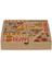 Baskılı Esmer Pizza Kutusu 24X24X4 cm 1