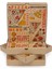 Baskılı Esmer Pizza Kutusu 28X28X4 cm 3