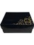 Siyah Parlak Selefonlu Krome Karton Hediye Kutusu 1