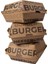 Baskılı Hamburger Kutusu 12X12X8 cm 8