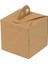 Kare Kraft Saplı Mono Turta Kutusu 12X12X12 cm 1