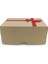 Sevgililer Günü Kurdele Baskılı Kraft Geçmeli E-Ticaret Kutusu 16X12X7.5 CM 1