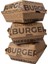Baskılı Hamburger Kutusu 12X12X8 cm 8