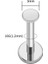 Cerrahi Çelik Bar Içinden Vidalı Labret Piercing-Dudak-Helix, Tragus, Bar Uzunluğu 8mm-1 Adet 6