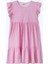 Kız Çocuk Desenli Fırfır Elbise Pembe Renk 3