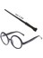 Harry Potter Asası 30 cm ve Siyah Çerçeveli Harry Potter Gözlüğü Seti 3