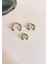 Cerrahi Çelik C /at Nalı Piercing Set(Septum, Helix, Smiley, Tagus Piercing) Set-3 Adet-Top 3mm 2