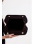 Kadın Acı Kahve Kroko Desen Deri Detaylı Süet Clutch El Çantası 7