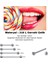 %100 316 L Cerrahi Çelik Dil Piercingi /Bar 16mm-Top Çapı 6mm- 1 Adet 1