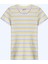 Kız Çocuk Çizgili Fitilli Kısa Kollu T-Shirt Çizgili Renk 3