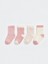 Lcw Baby Pembe Çizgili Kız Bebek Soket Çorap 4'lü 1