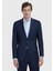 Lacivert Düz Zeroweight Slim Fit %100 Yün Ceket 1