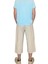 %100 Pamuk, Keten Kumaştan Beli Lastikli ve Bağcıklı Kapri Pantolon(Solma ve Çekme Yapmaz) 5