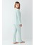 3407-S Kadın Uzun Kol Pijama Takım 4