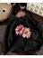 Çiçek Baskılı Içi Polarlı Kapüşonlu Sweatshirt 1