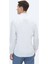 Beyaz Düz Slim Fit Dokuma Klasik %100 Pamuk Gömlek 9