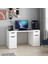 Alen 150 cm 2 Çekmeceli 2 Dolaplı Çalışma & Oyuncu Masası - Beyaz 5