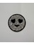 Taşlı Ütülenebilen Veya Sticker Olarak Kullanılabilen Kalpli Smiley Emoji Modeli 2