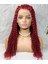 Gerçek Front Lace Tül Peruk / Kabarık Afro / Kızıl 70 / 75 cm 1