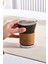 Leather Cool Touch Latte Bardağı 210 ml Kahverengi 10