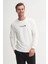 Pamuk Karışımlı Mevsimlik 3 Iplik Slim Fit SWEATSHIRT-53875 2
