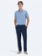 Lacivert Dokuma Jogging Fit Casual Pamuk Karışımlı Pantolon 1