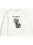 Sweatshirt Kedi Baskılı Bisiklet Yaka Uzun Kollu Pamuklu 4