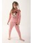 Retro Pembe Kız Çocuk Uzun Kol Pijama Takım 6