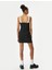 Mini Kalem Elbise Renk Kontrastlı Askılı Slim Fit 9