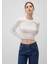 Bisiklet Yaka Ekru Crop Kazak 1710474-70057 15