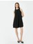 4SAK80005EK 999 Sıyah Kadın Elastan Jersey Elbıse 6