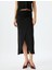Slim Fit Drapeli Midi Boy Asimetrik Kruvaze Etek 8