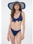 Kadın Dokulu Lacivert Bikini Üstü 1910490-30717 7